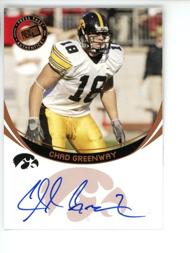 Chad greenway 2006 press pass - chad,